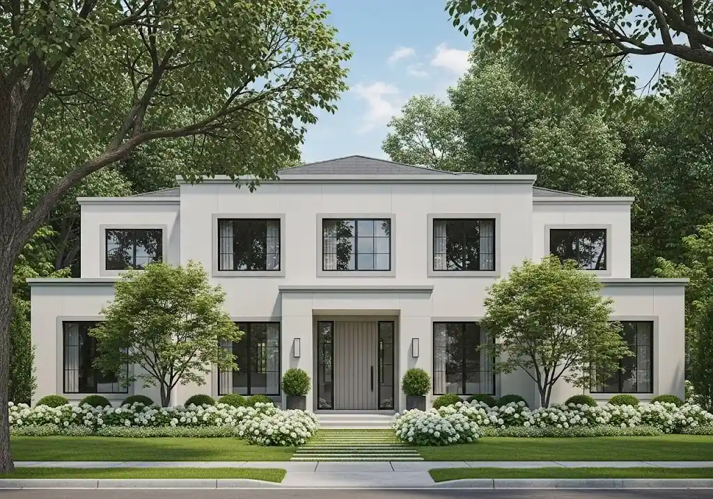 Iruka Desain Eksterior gaya American Classic Minimalis