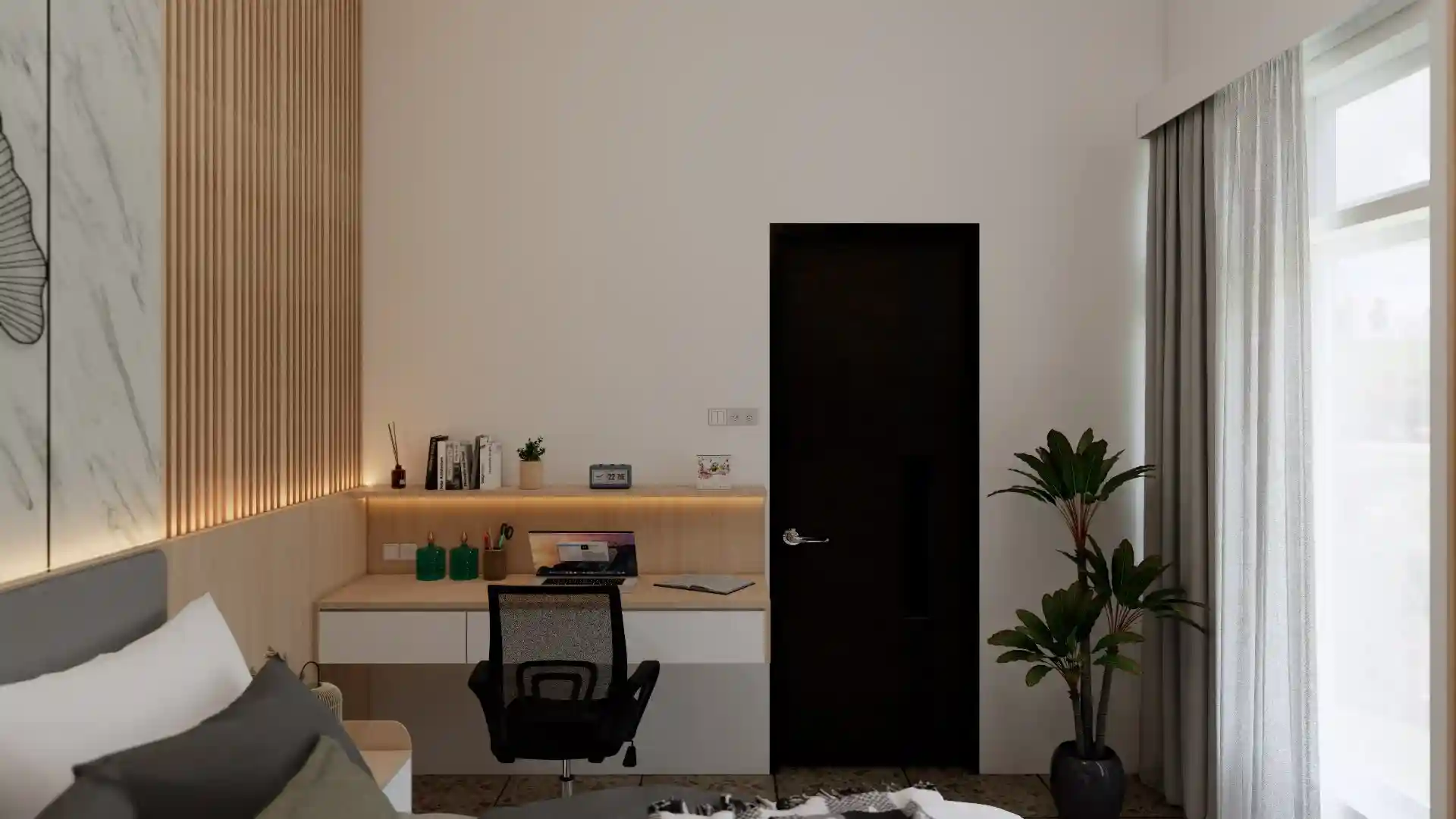 Desain Interior Area Kerja atau Home Office Iruka