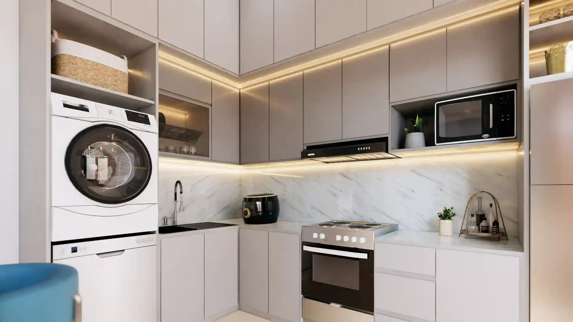 Desain Interior Dapur dan Pantry Iruka