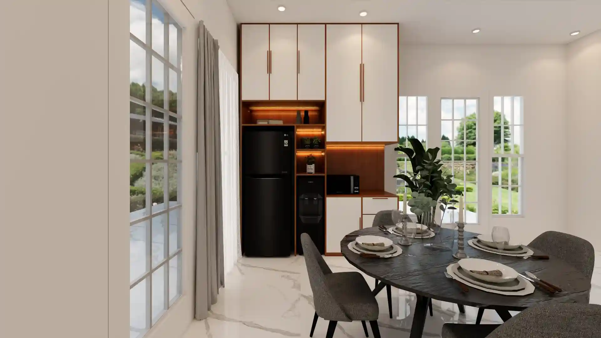 Desain Interior Ruang Makan Iruka