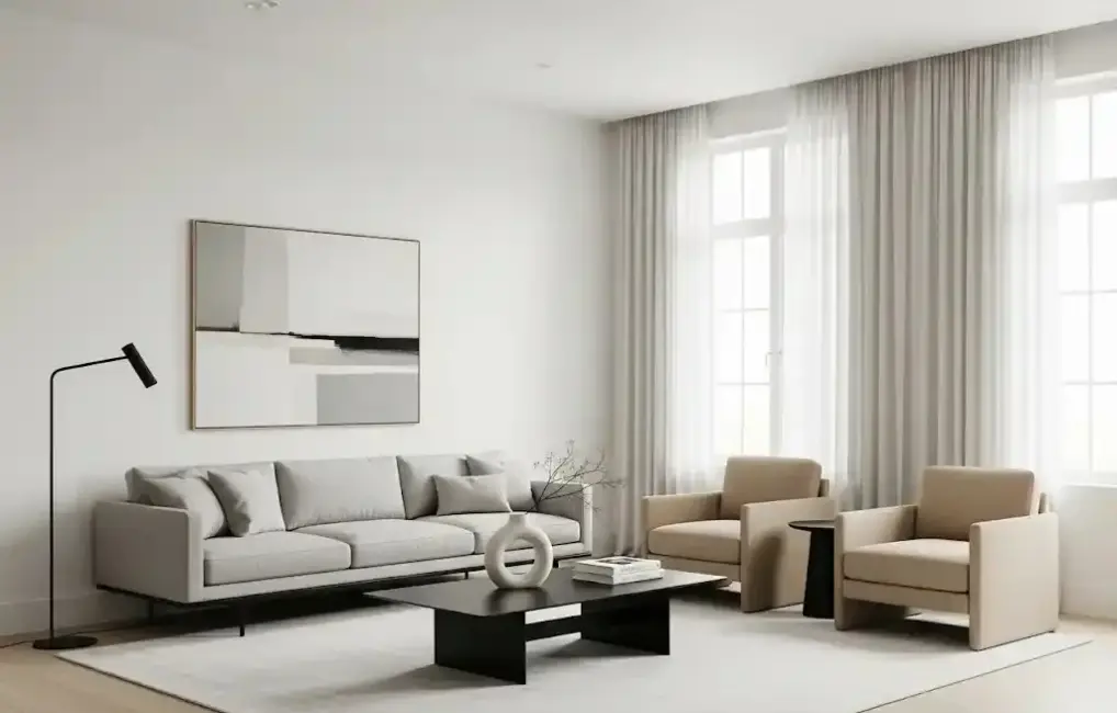 Desain Interior Rumah Minimalis dengan Warna Netral dan Natural