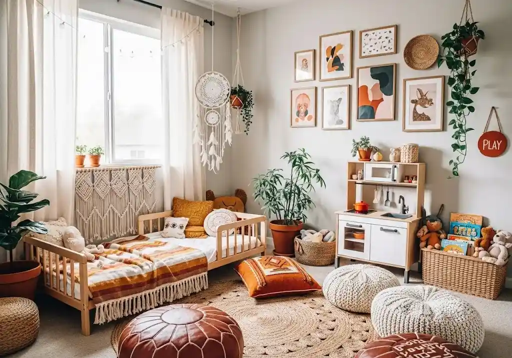 Rekomendasi desain interior kamar anak gaya bohemian