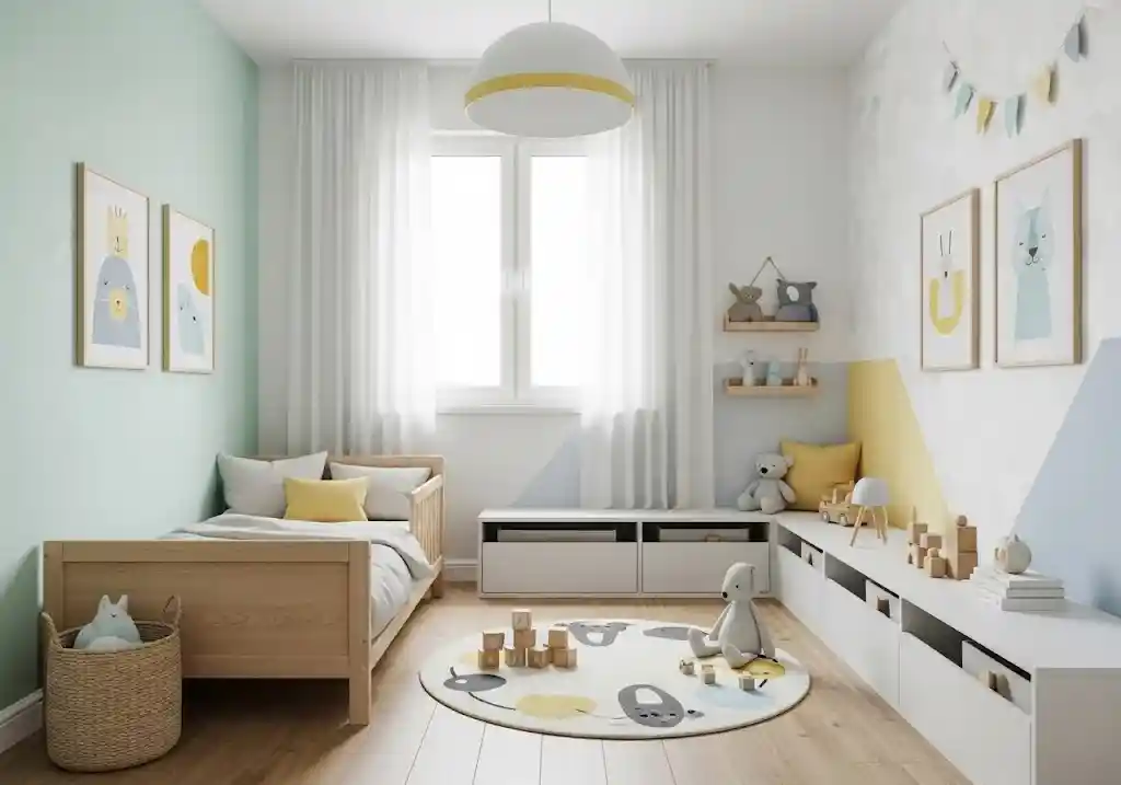 Rekomendasi desain interior kamar anak gaya minimalis ceria