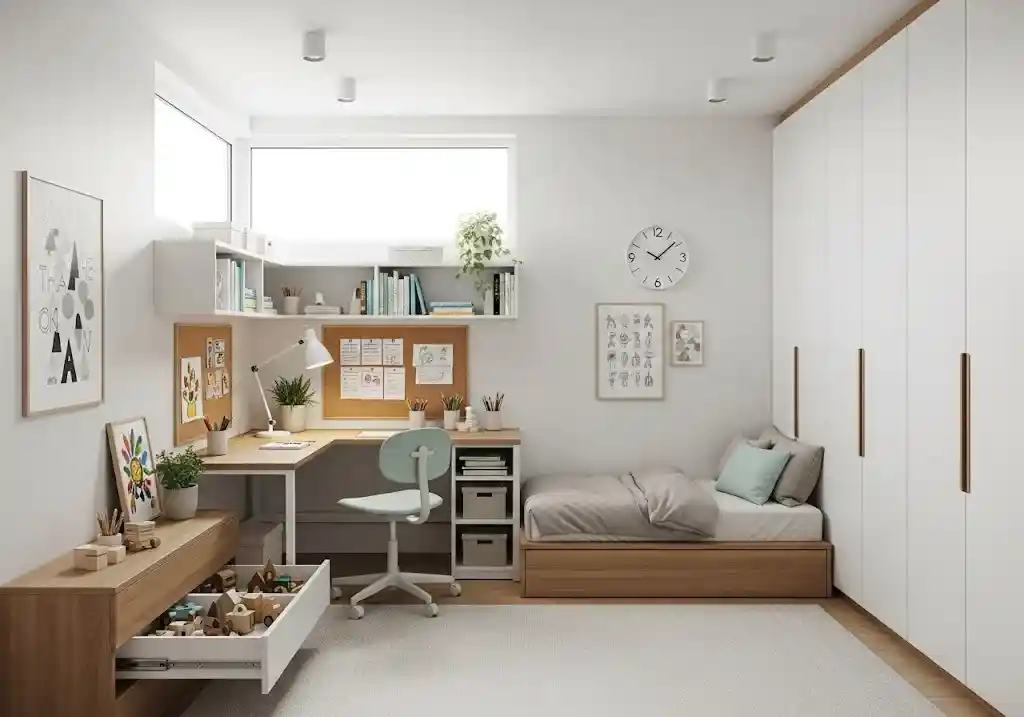 Rekomendasi desain interior kamar anak gaya minimalis