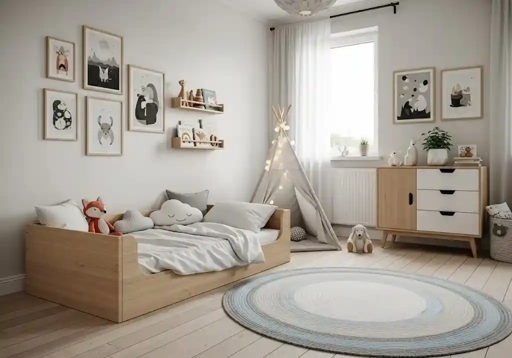 Rekomendasi desain interior kamar anak gaya skandinavia