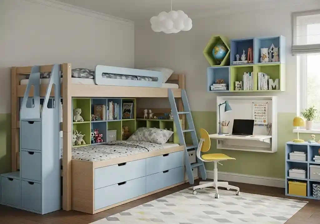 Rekomendasi desain interior kamar gaya fungsional