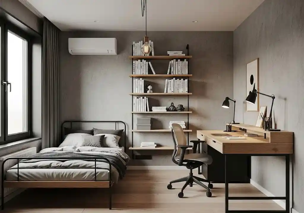 Rekomendasi desain interior kamar remaja gaya monochrome