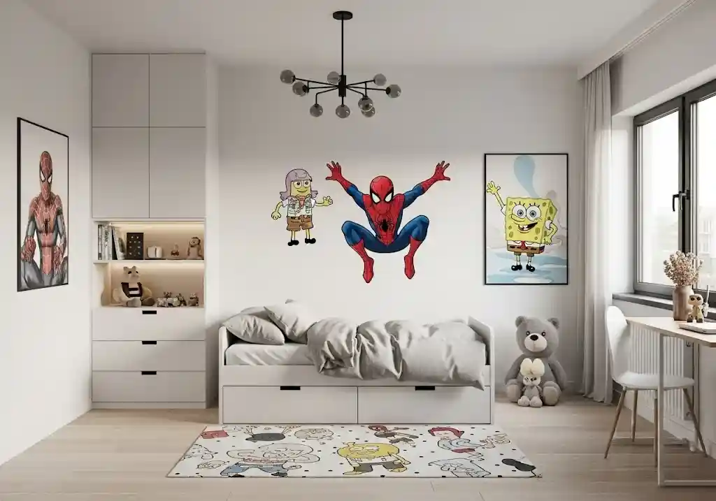 Rekomendasi desain interior tema superhero dan kartun favorit
