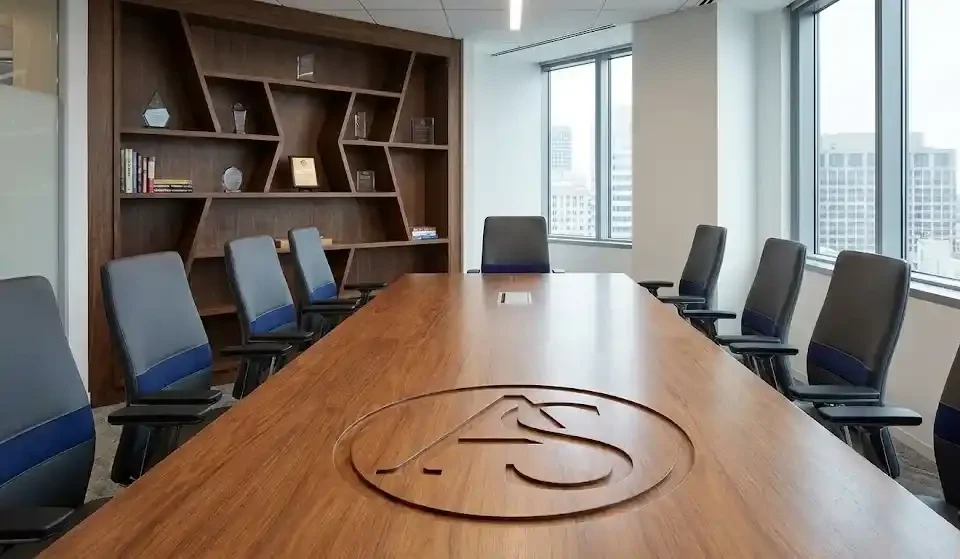 Custom Furniture untuk memberikan sentuhan khas perusahaan