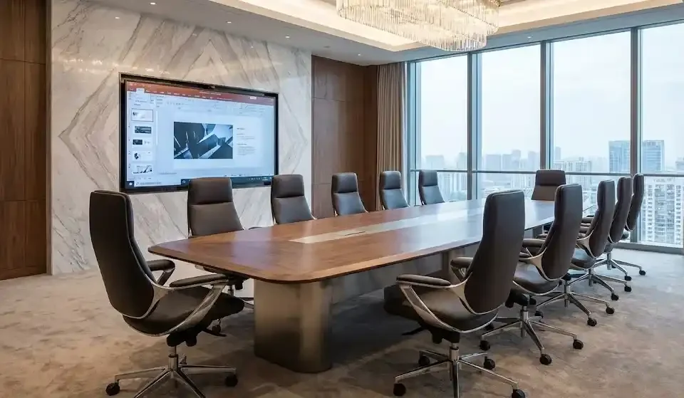 Desain kursi dan meja yang ergonomis dan stylish