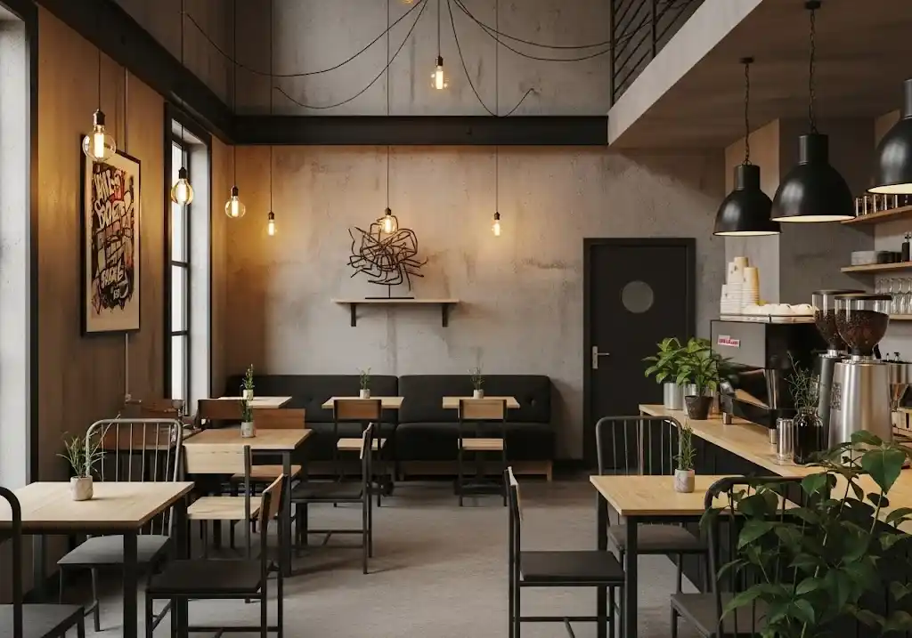 Elemen Wajib Cafe Industrial Furnitur Industrial Chic