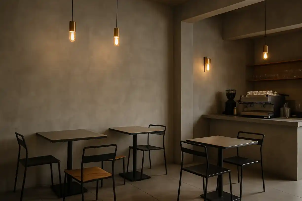 Elemen Wajib Cafe Industrial Material Ekspos yang Berkarakter