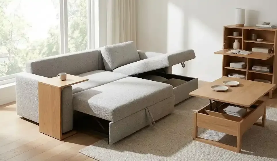 Gunakan Furnitur Multifungsi Hemat Tempat