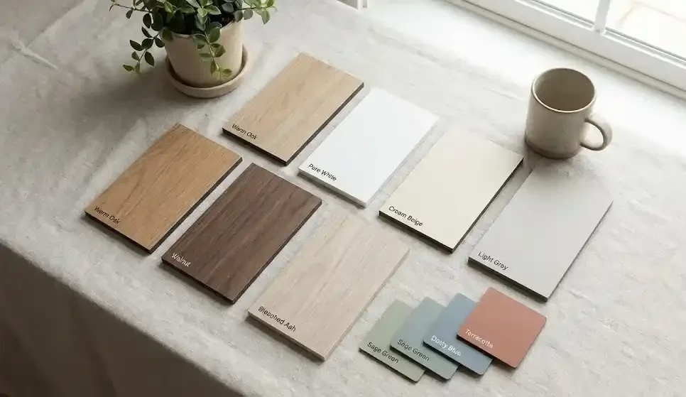 Pemilihan Warna Cerah dan Netral