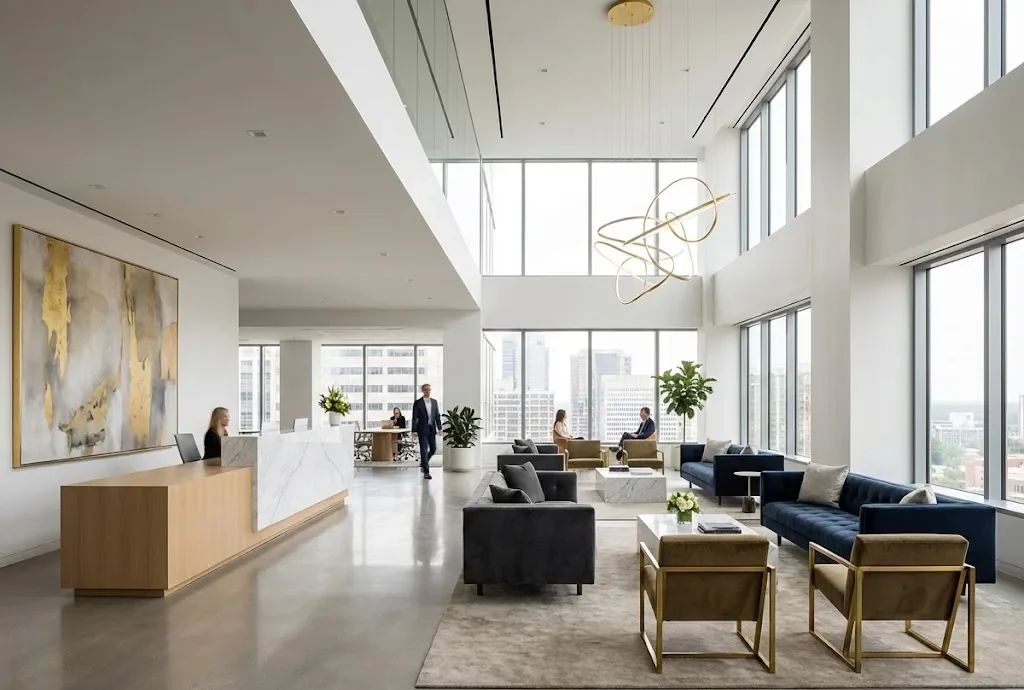 Desain Lobbt Kantor Minimalis Modern