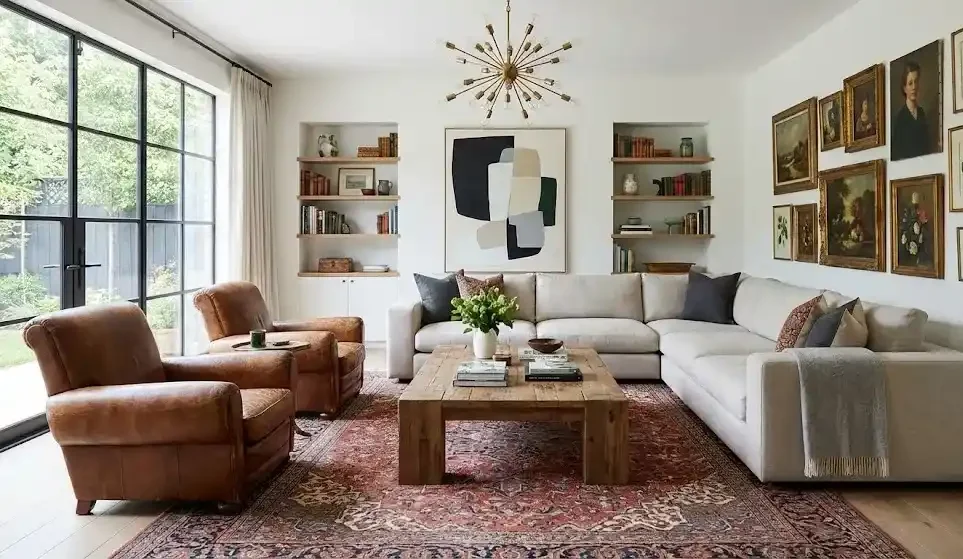 Interior dengan proporsi dan skala yang seimbang