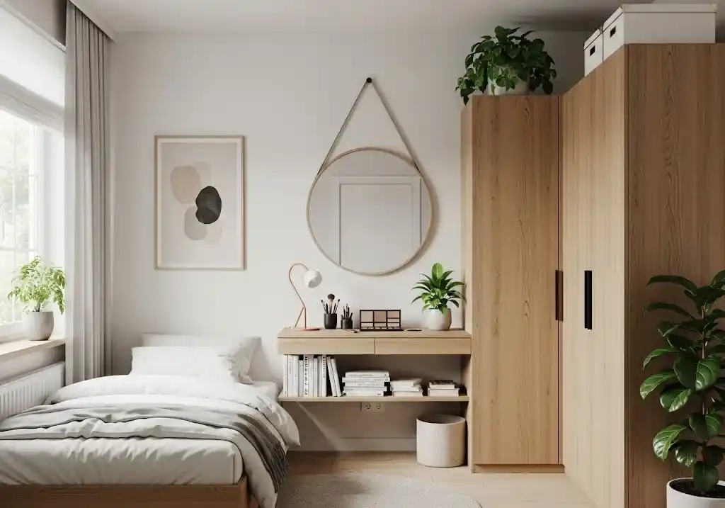 Kamar dengan Nuansa Alami