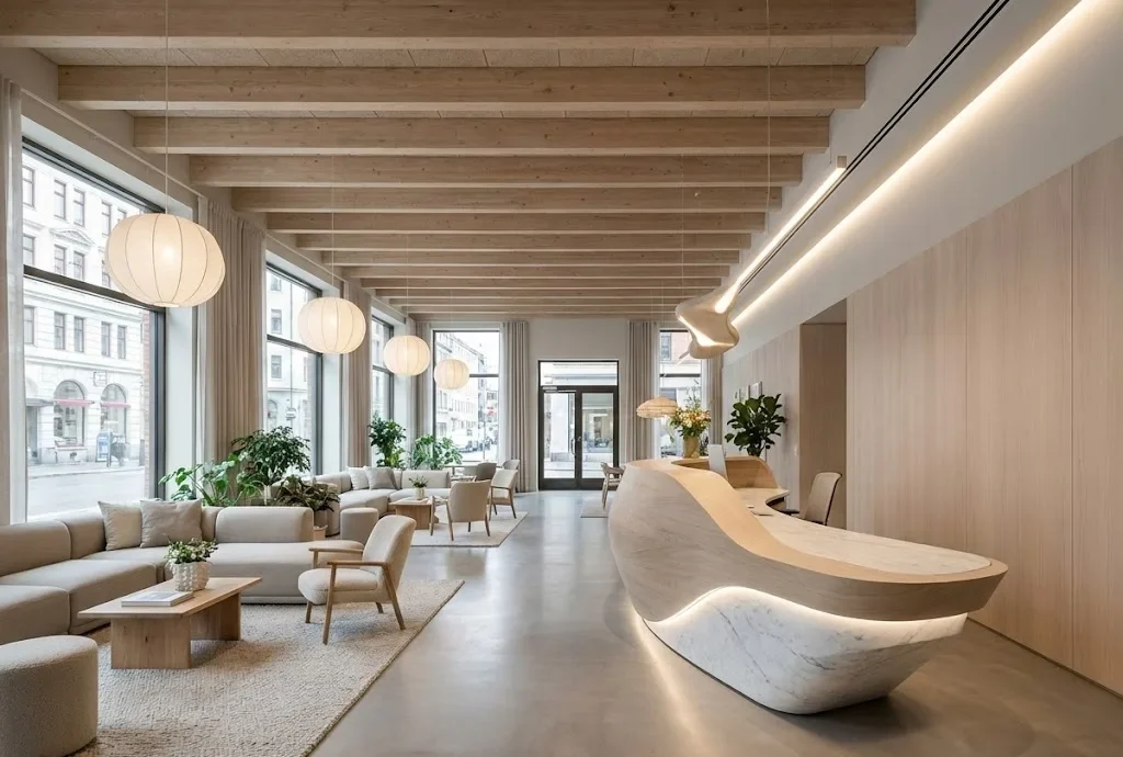 Lobby Kantor Simple Scandinavian