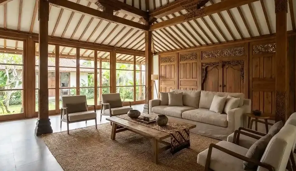 Desain Interior Rumah Joglo Klasik