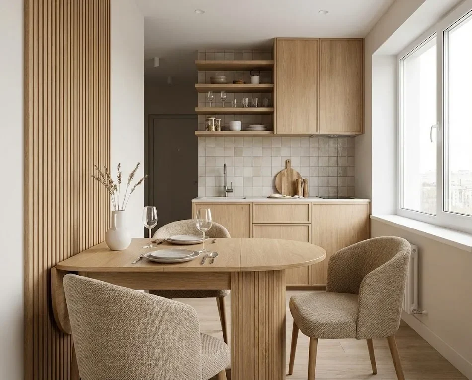 Meja makan untuk desain ruang makan kecil