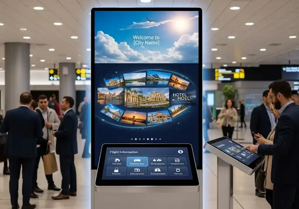 Signage digital pada pameran digital